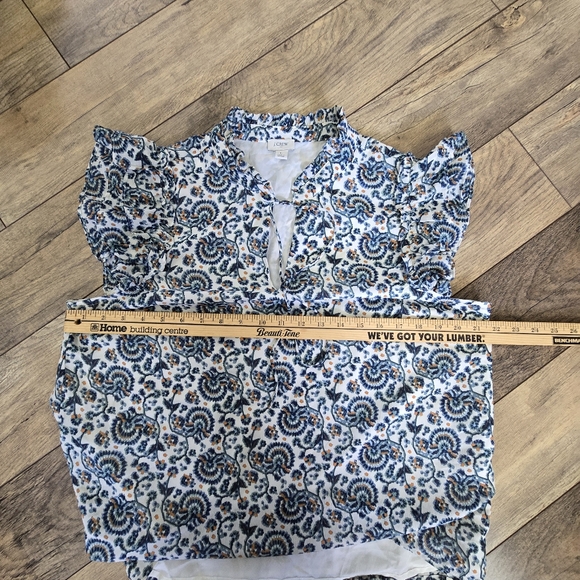 J. Crew Womens Large Ruffle Sleeve Blouse - Picture 8 of 11